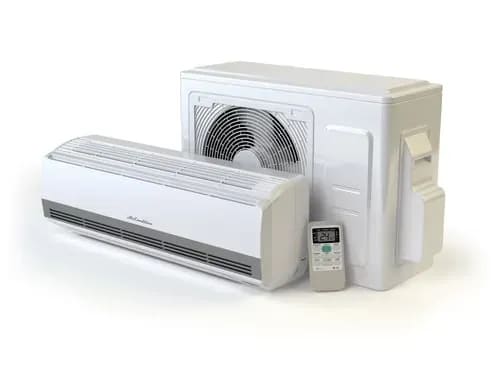 Ductless mini-split indoor wall unit paired with its outdoor condenser