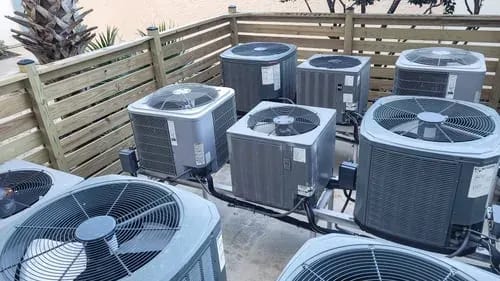 Air conditioning condenser units installed by EM Mechanical NY LLC in Staten Island